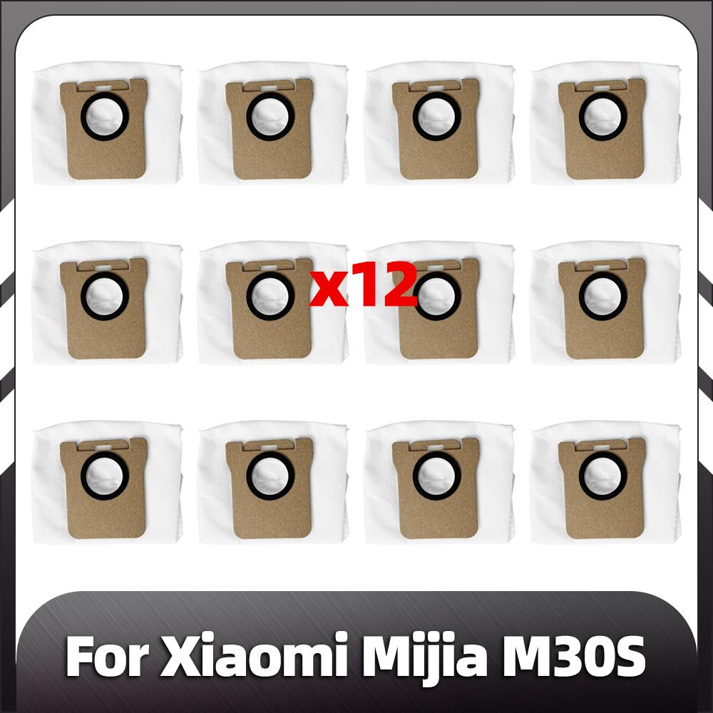 Compatible for Xiaomi Mijia M30s Replacement Main Side Brush HEPA Filter Mop Pads Dust Bags Spare Parts Accessories