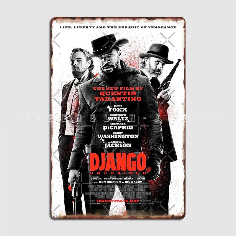 

Django Unchained 2 Металлическая вывеска Клубная вечеринка Бар Пещера Классический настенный декор Оловянная вывеска Плакат