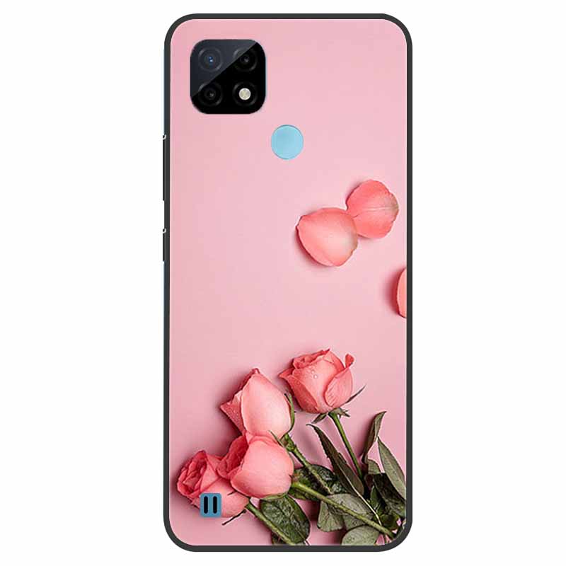 Pro Realme C21 Pouzdro Nárazuvzdorné Měkký silikon TPU Zadní kryt Pro Realme C31 C21Y C25S C25 Pouzdra na telefony Realme C21 C31 Roztomilý kreslený