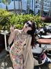 Seaside Chic Floral Spaghetti Strap Maxi Dress