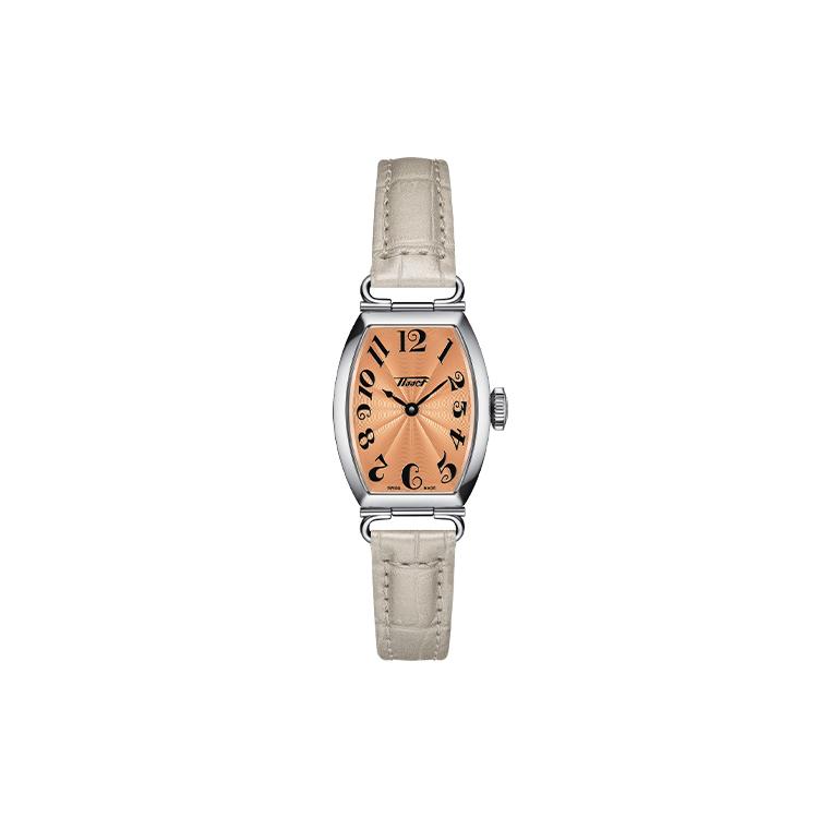 TISSOT Porto Collection Quartz Movement Women s Watch 22mm 22*30.1mm Orange Watch Dial T128.109.16.282.00 Orange Watch Dial