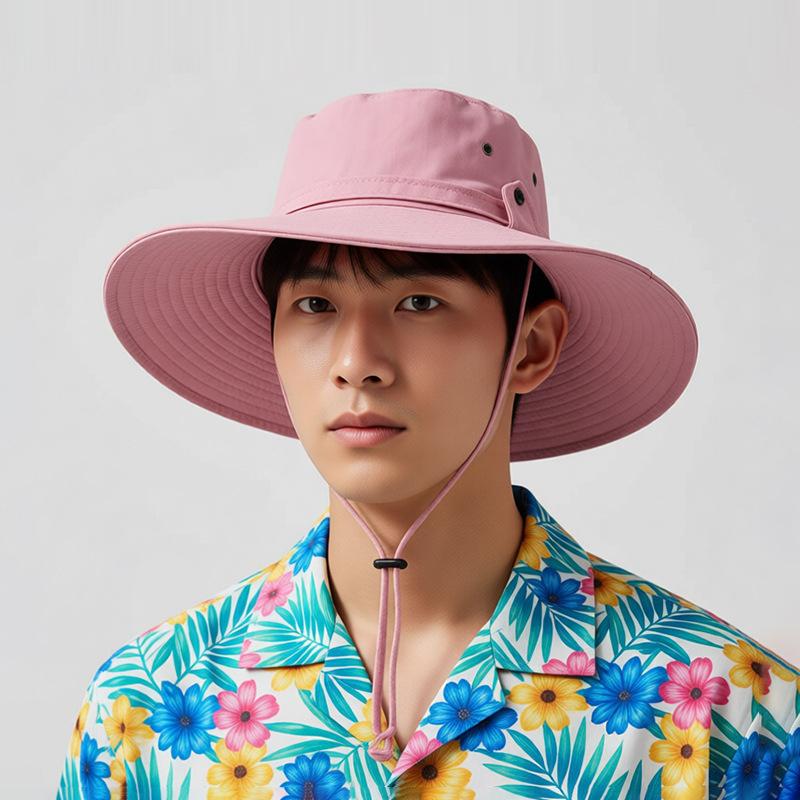 Summer Outdoor Mountaineering Hat Big Brim Travel Fisherman Hat Sun Protection and Sunshade Fishing Hat