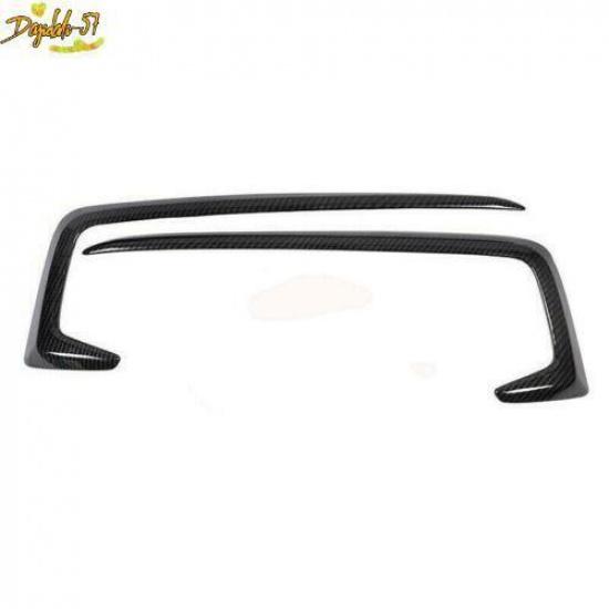 For - Honda Civic Exterior Carbon Fiber Front Fog Light Strip Trim Cover