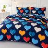Copripiumino Cuore Carino Set Lenzuola Per Bambini Ragazzi Ragazze Regalo San Valentino Set Biancheria da Letto Copri Trapunta Cuore Morbido Caldo Arredo Camera da Letto