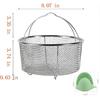 GREATLINK Mesh Steamer Basket, Stainless Steel Mesh Net Strainer Basket and Insert, Pressure Cookers and Pots,for Washing, Fry, Steam or Cook