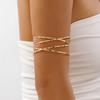 Gold Adjustable Snake Armband Metal Hyperbolic Cuff Bangle Minimalist Open Arm Bangles  Women