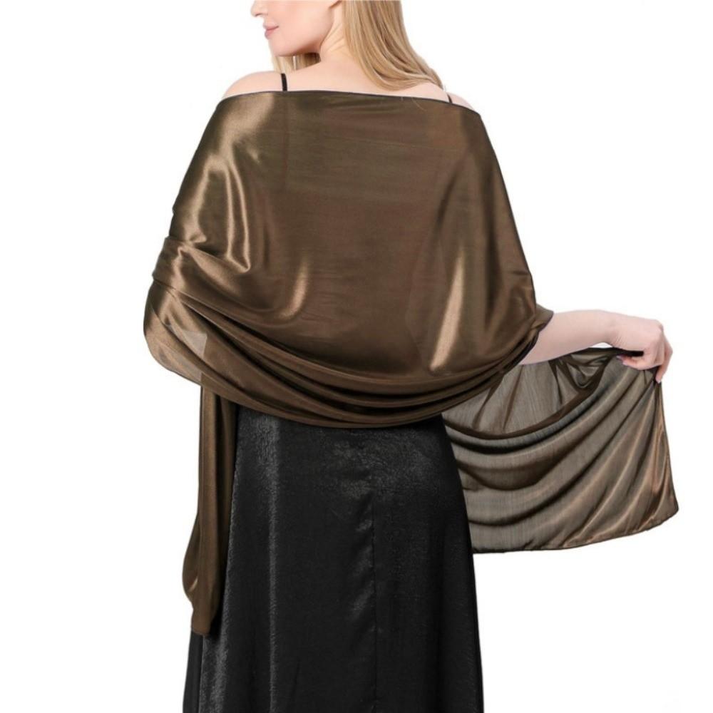 Fashion Soft Chiffon Women Chiffon Shawl Wraps Lightweight Elegant Wedding Party Shawl Long Evening Shawl Lady