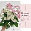 Green Leaves Artificial Jasmine Flower Silk Petals Faux Flower Simulation Flower  Desktop Ornaemnt