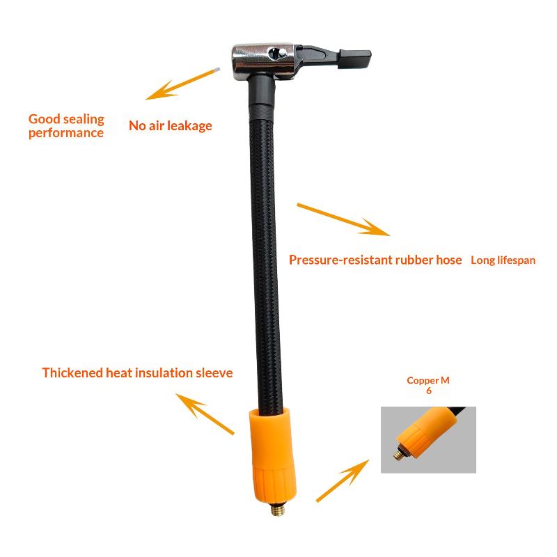 1Pcs Braided Tire Inflator Hose Leak Proof Connector Flexible Long Lasting for Home Car Tire Inflation Repair