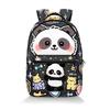 Classic Popular Novelty Panda Student Bookbag Notebook Backpacks 3D Print Oxford Waterproof Boys/Girls Travel Backpacks