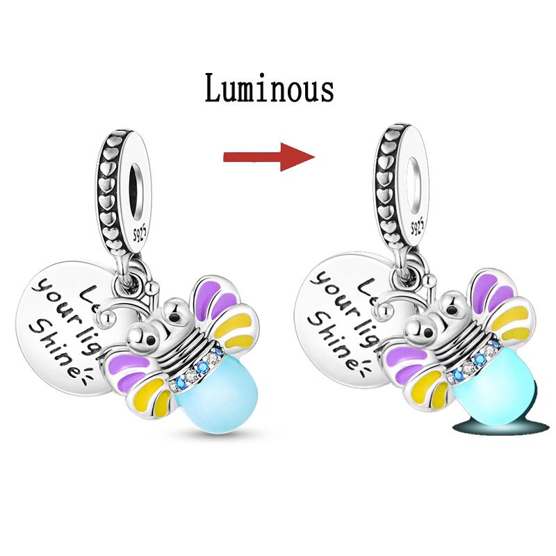 Charm Bead Components Copper Metal Golden Bee Charm Bead Component Insect Bead Components Designed For 3mm Authentic Original Bracelet High Quality