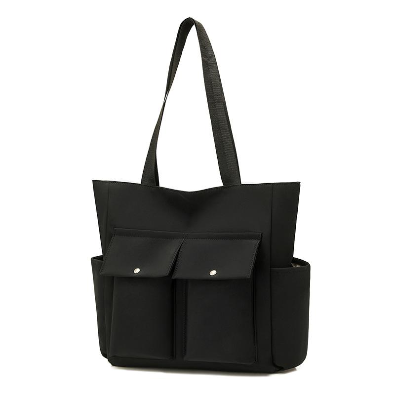 Handbag Large Capacity Tote Bag Women Solid Color Shoulder Bag