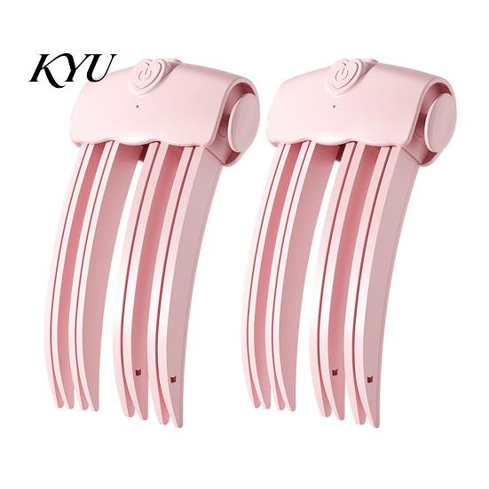 Professional Volume Hair Tool 2Pcs Cordless Heated Clip, Root Lifter Comb for Fine Flat Rechargeable Lift Clip Bangs Styling, USB Volumizing