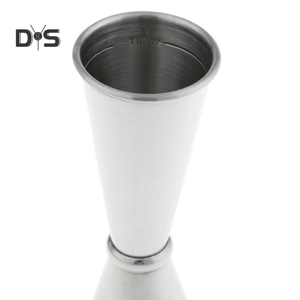 Stainless Steel Cocktail Jigger Double Shot Measuring Cup Kitchen Tool