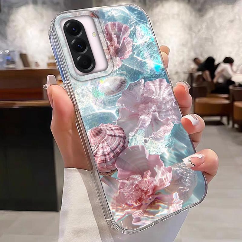 Summer Seashell Starfish Girls Case For Samsung Galaxy A16 A56 A26 A36 A06 A55 A35 A25 A15 A12 A32 A54 S24 S25 S22 S23 FE Cover