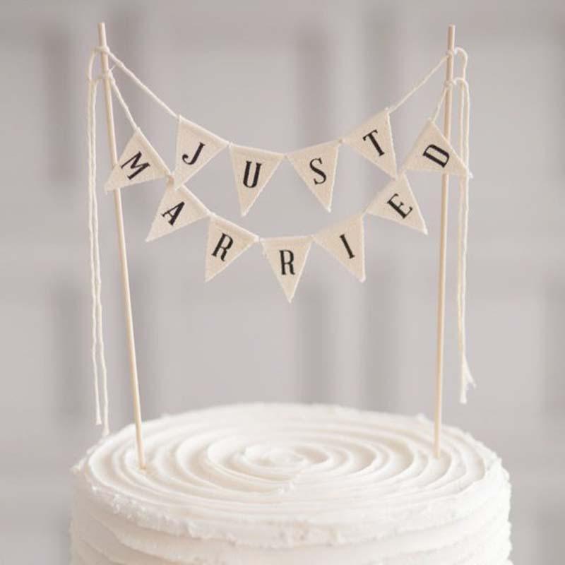 Birthday Cake Flag Topper Baking Decor Happy Party Birthday Decor With Letter Creative Cloth Birthday Flags DIY Cake Decor