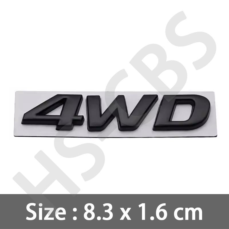 

3D Metal Car 4WD Emblem Logo Badge For Kia Hyundai IX25 IX35 Tucson Santafe Encino Accent i30 Tailgate Decal Sticker Car Styling червоний