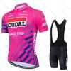 Quick Step Cycling Jersey Set Short Sleeve and Bib Shorts Pro Race Bicycle MTB Ropa Maillot Cycling Clothes Quick-drying