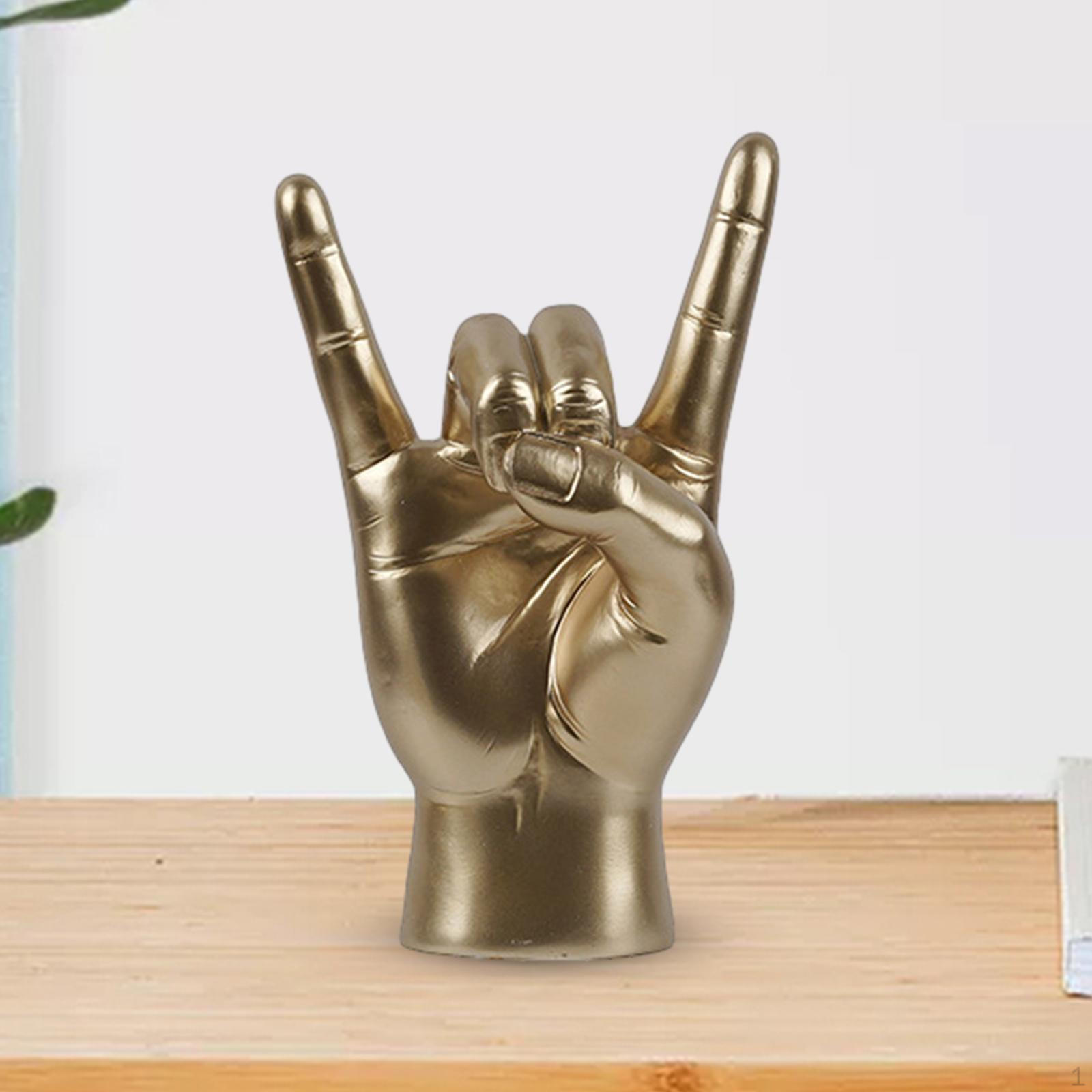 

Статуя с жестом руки, художественная декоративная скульптура для домашнего офиса, кабинета Right Hand