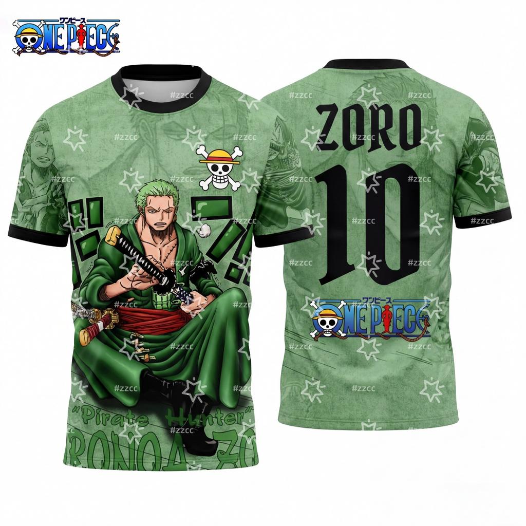 2026 One Piece Anime Jersey Outdoor Football Jersey Anime Graphic T-Shirt Dry Quickly Men's T-Shirt Kid's Clothing Tee Top