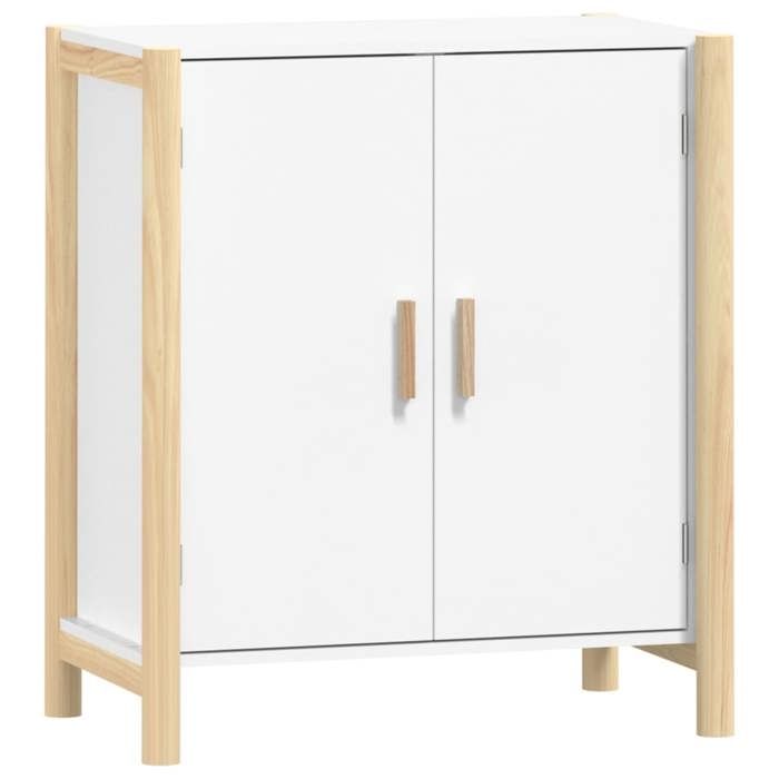 VidaXL Buffet Blanc 62x38x70 cm Bois d'ingénierie 345669