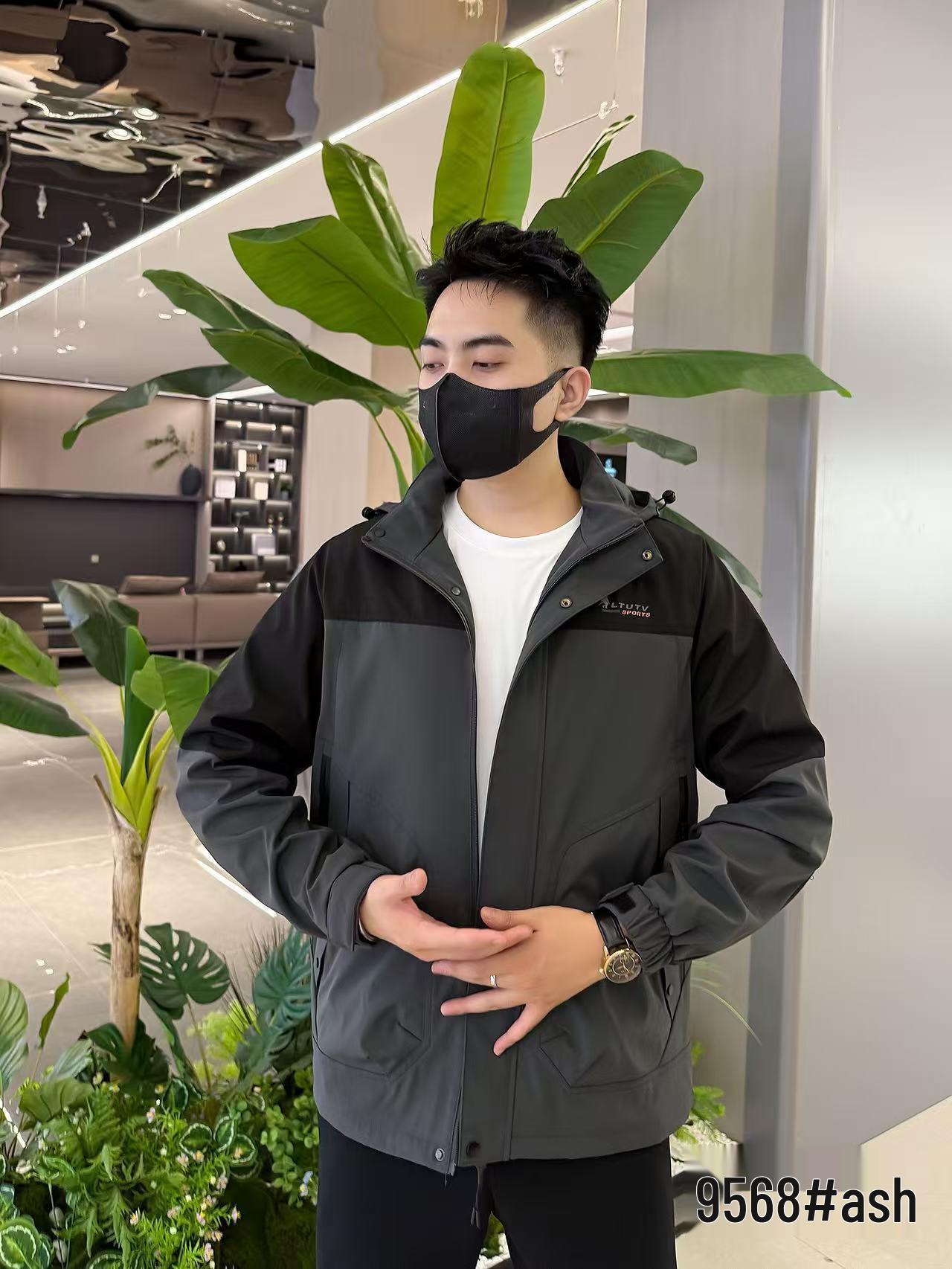 

Dad s Spring & Autumn Outdoor Casual Windbreaker Jacket XXL for 140-160 lbs