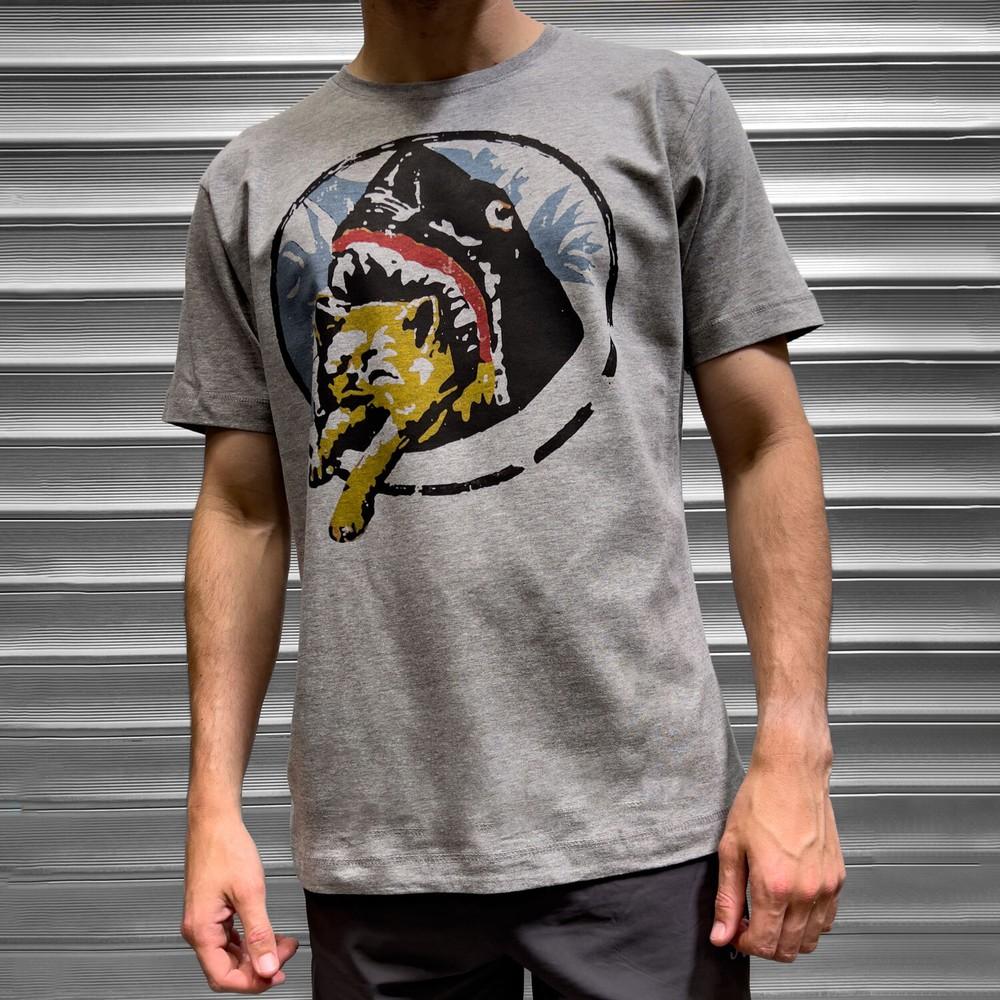 

Mens Pineapple Express Movie Shark Cat James Franco Style T Shirt Funny Film L