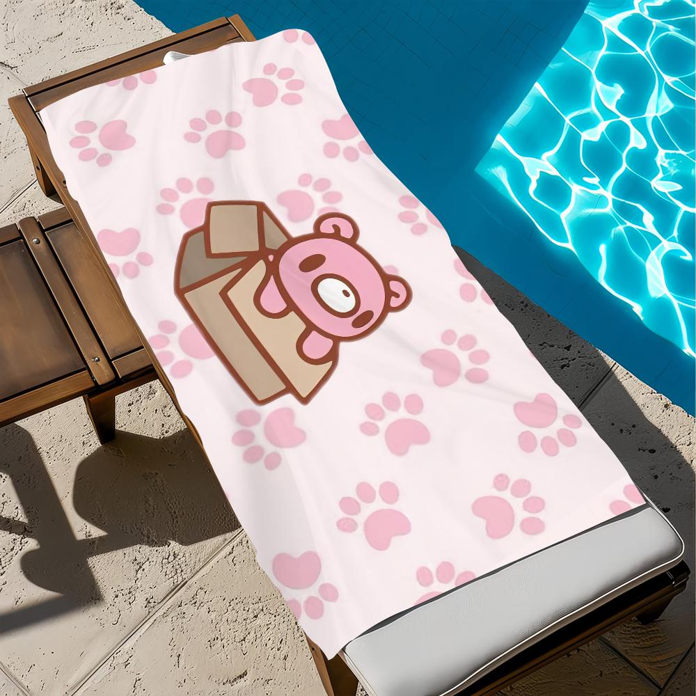 Cartoon G-Gloomy-y Towel Gift For Travel Gym Sauna Travel Spa Shower Camping Quick Dry Sports B-bear Beach Towels Soft Pool