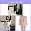 Summer Silk Sleep Dress For Women With Lace Backless Design And Breathable Fabric