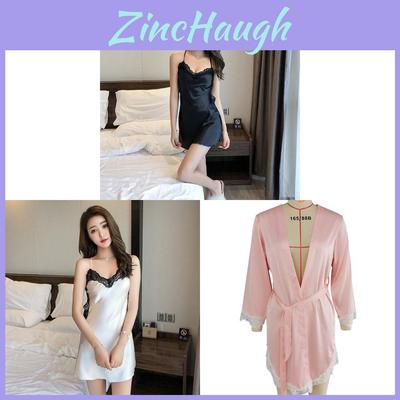 Summer Silk Sleep Dress For Women With Lace Backless Design And Breathable Fabric