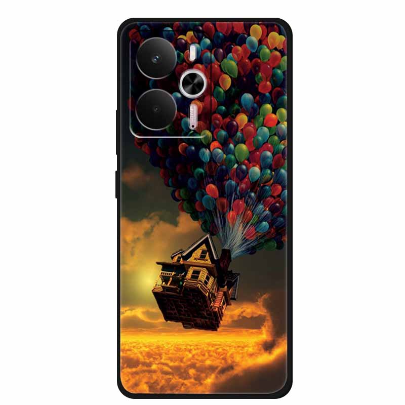 For Realme 14 Case Soft TPU Black Silicone Cover for Realme 14 5G Global RMX5070Soft Case Shockproof Cover RMX5070 Oppo Realme14
