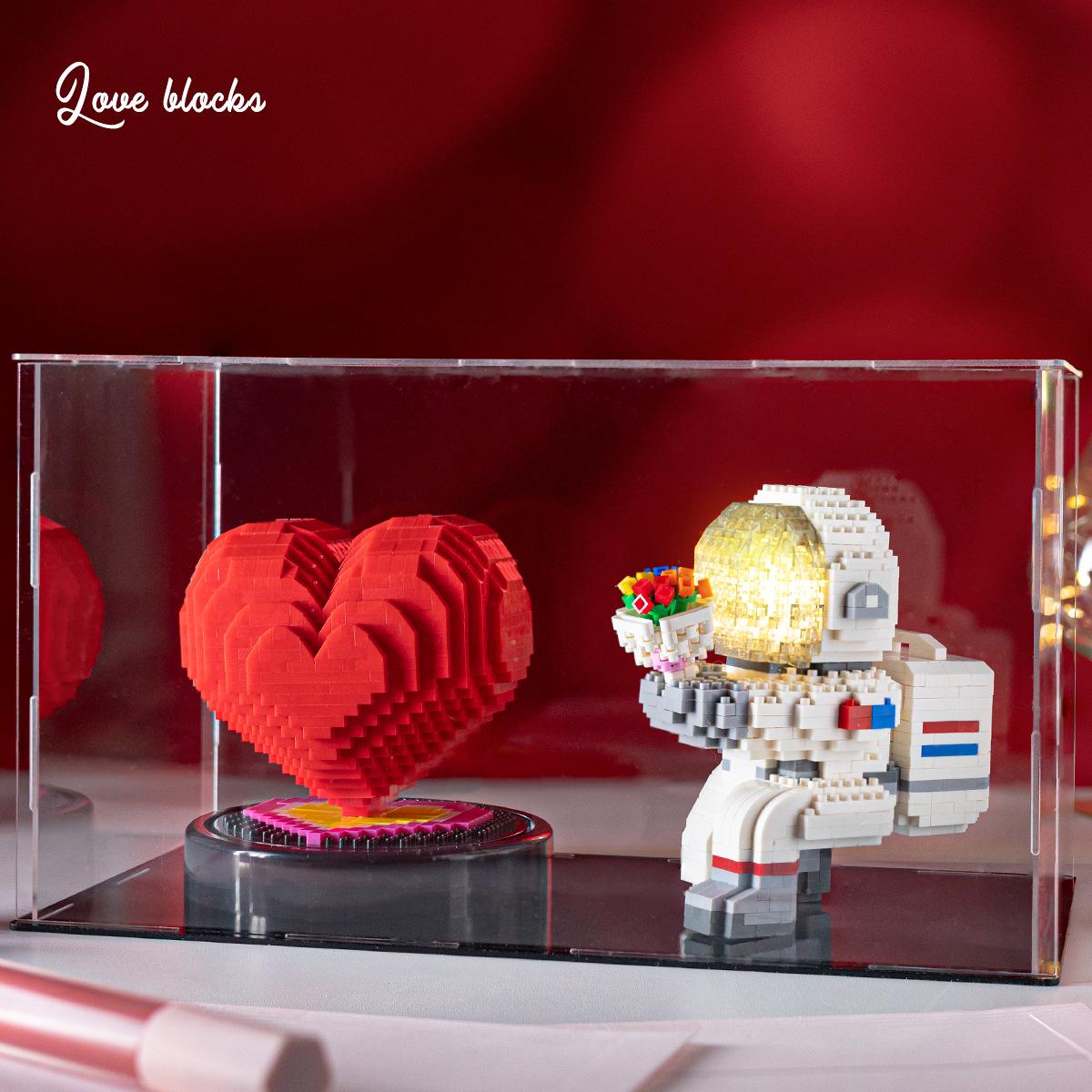 

Z71011 Алмазные микрочастицы серии 520: Влюбленная пара DIY строительные блоки обучающая игрушка