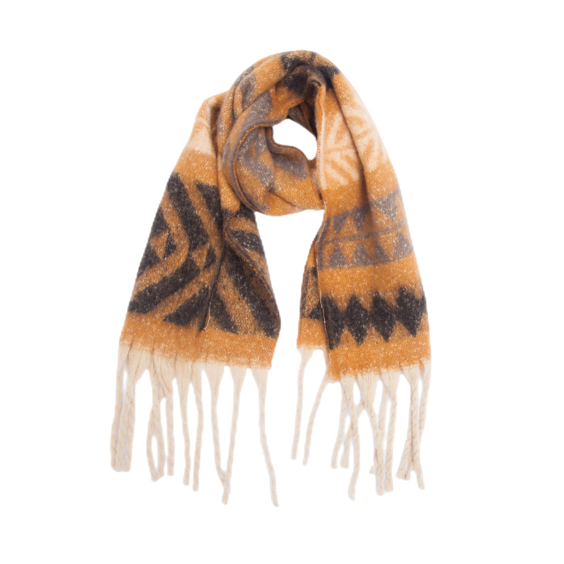 

Европейский и американский осенне-зимний новый стиль длинная кисточка двухсторонняя толстая пряжа петли толстая кисточка шарф шаль накидка 185*55cm верблюд