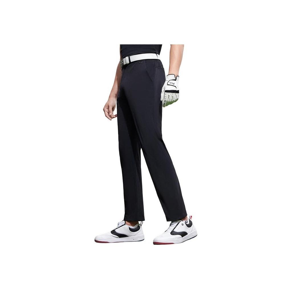 Fila Inspiration Series Solid Color Golf Woven Casual Pants Men Bottoms Deep-Black A11M325806F-BK