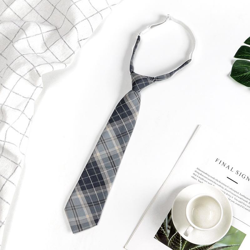 Unisex Preppy Karomuster Japanische Schuluniform Fliege