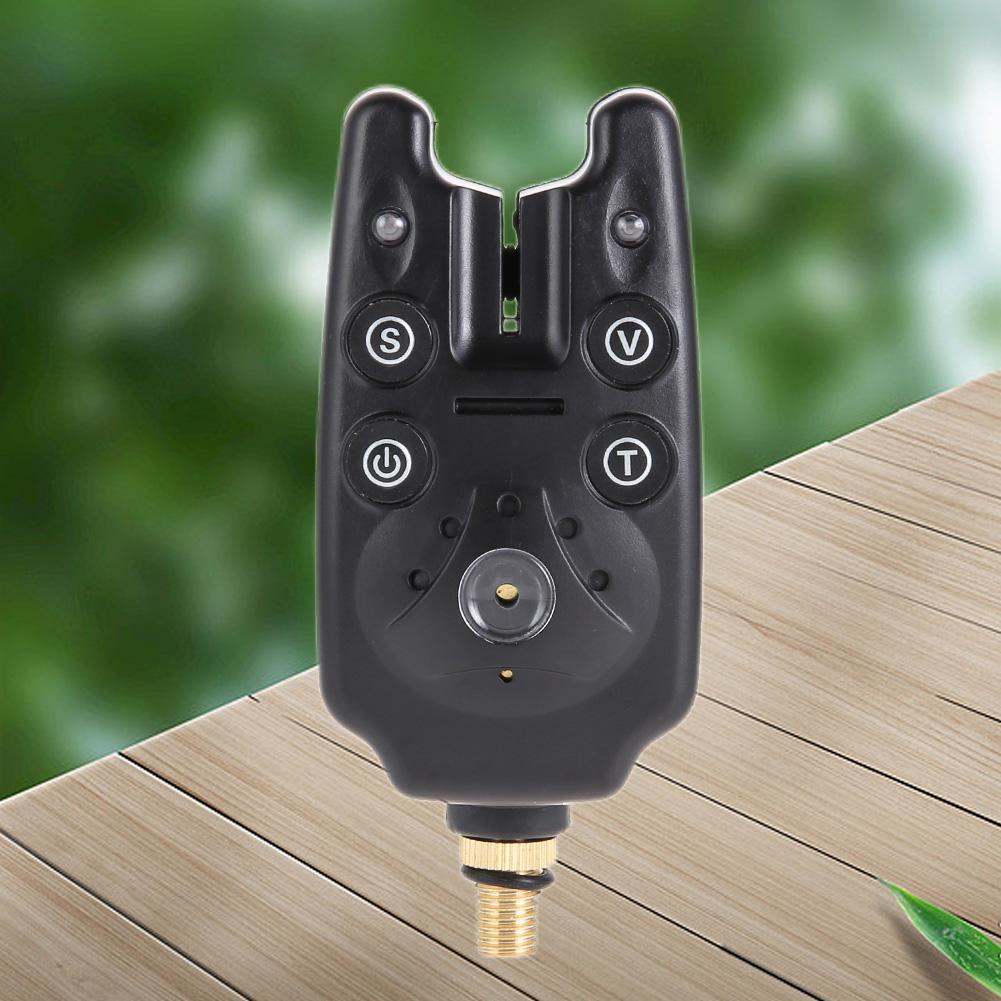 2 LEDs Electronic Fishing Alarm Water Resistant Electronic Buzzer with Loud Siren Adjustable Tone Volume Daytime Night Indicator China Mainland