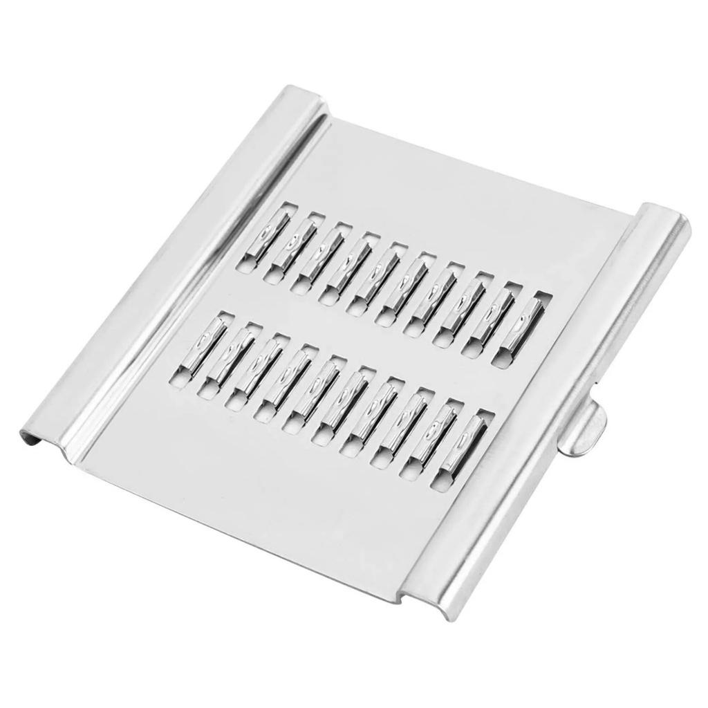 Stainless Steel Manual Vegetable Chopper/Slicer, Multifunctional, 3 Interchangeable Blades, Storage Container, 1 Count
