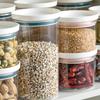 Storage Container Stackable Reusable Plastic Portable Food Storage Box for Kitchen