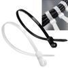 500Pcs Fixed Nylon Cable Ties W/ Screw Hole Self Locking Nylon Cable Ties for Home Office Automotive Cord Management