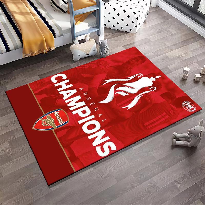 Arsenal Champions Red Set Designed Floor Mat, Suitable As a Non-slip Mat for the Living Room or Bedroom Sofa