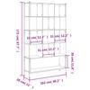 Bookshelf Smoked Oak 102x28x172 cm Engineered Wood