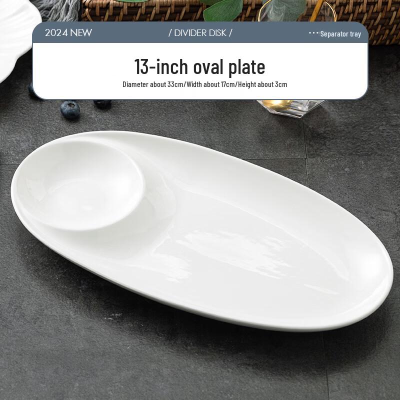 SMVP Ceramic Divided Plates & Sushi Dishes