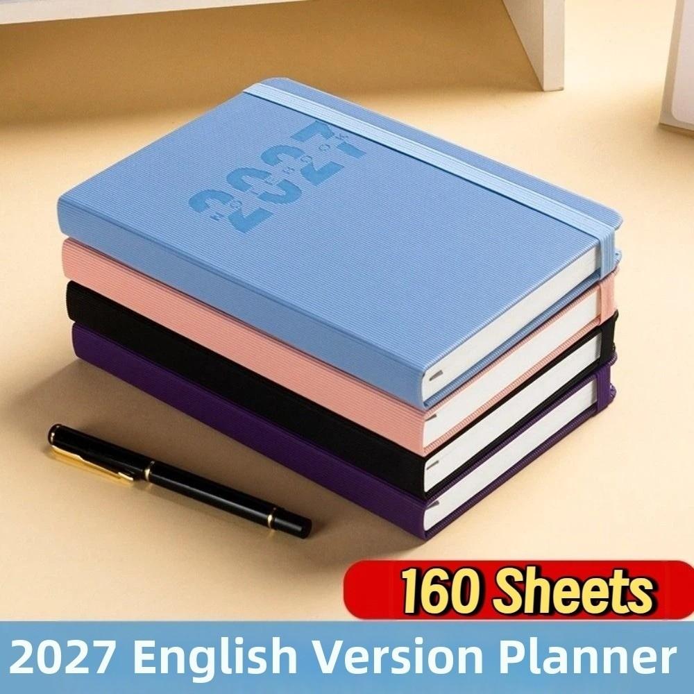 Wear-resistant A5 Agenda Planning Notebook 12 Months Office Work Planner School Office Supplies