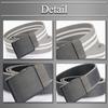 [Buzz Selection] Canvas Belt - Comfortable Fit, Flexible, Durable, Casual & Business - Men's LBT732 (Black)