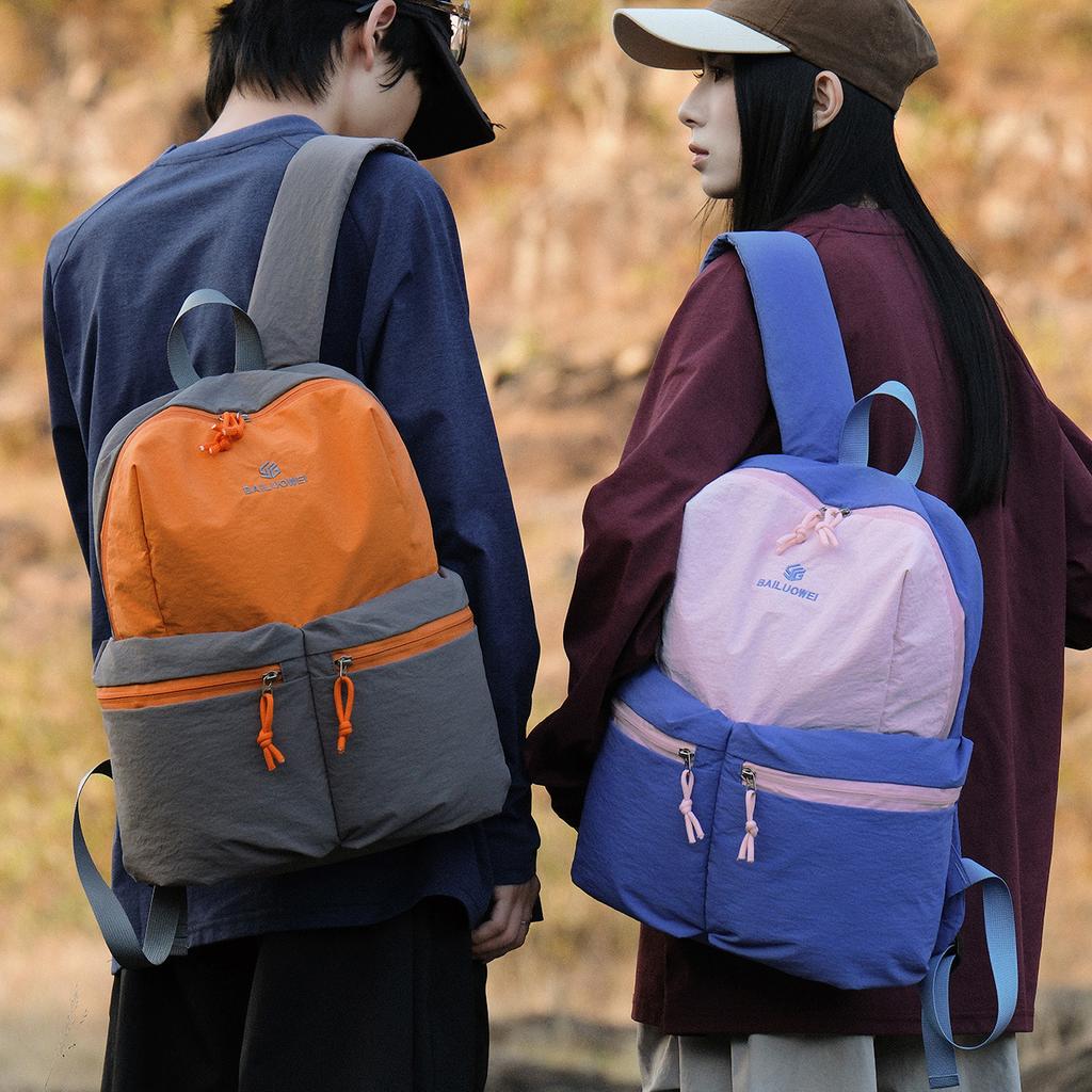 Schoolbag Backpack Men's Backpack Large Capacity Travel Bag Women's Lightweight Anti-splashing Computer Bag Junior High School Backpack Women's Bag