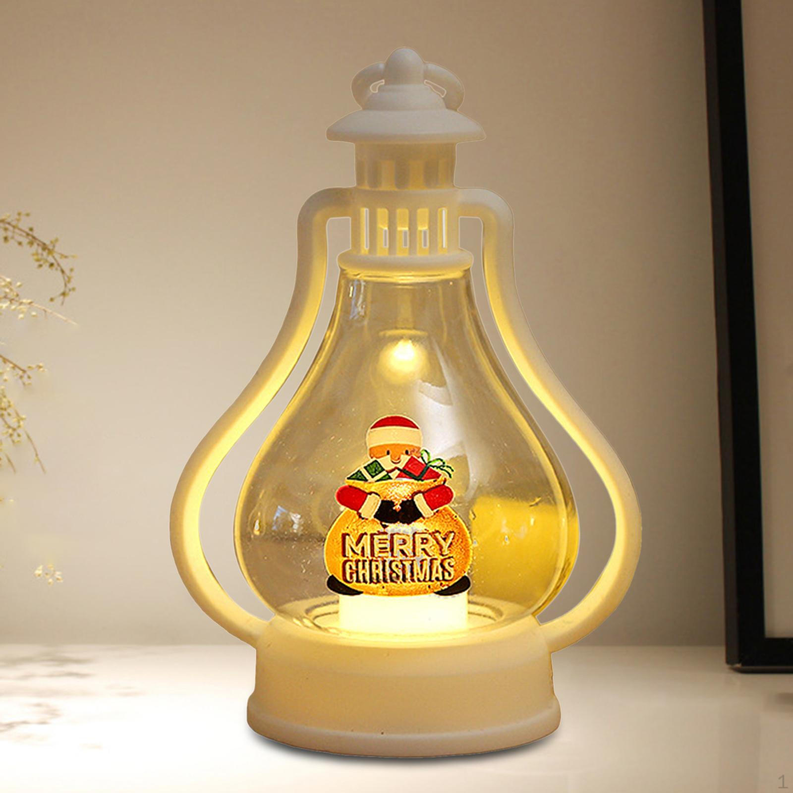 Christmas Lantern Hanging Xmas Lights Nightlight Ornaments Festival Props Tealight Wedding elder