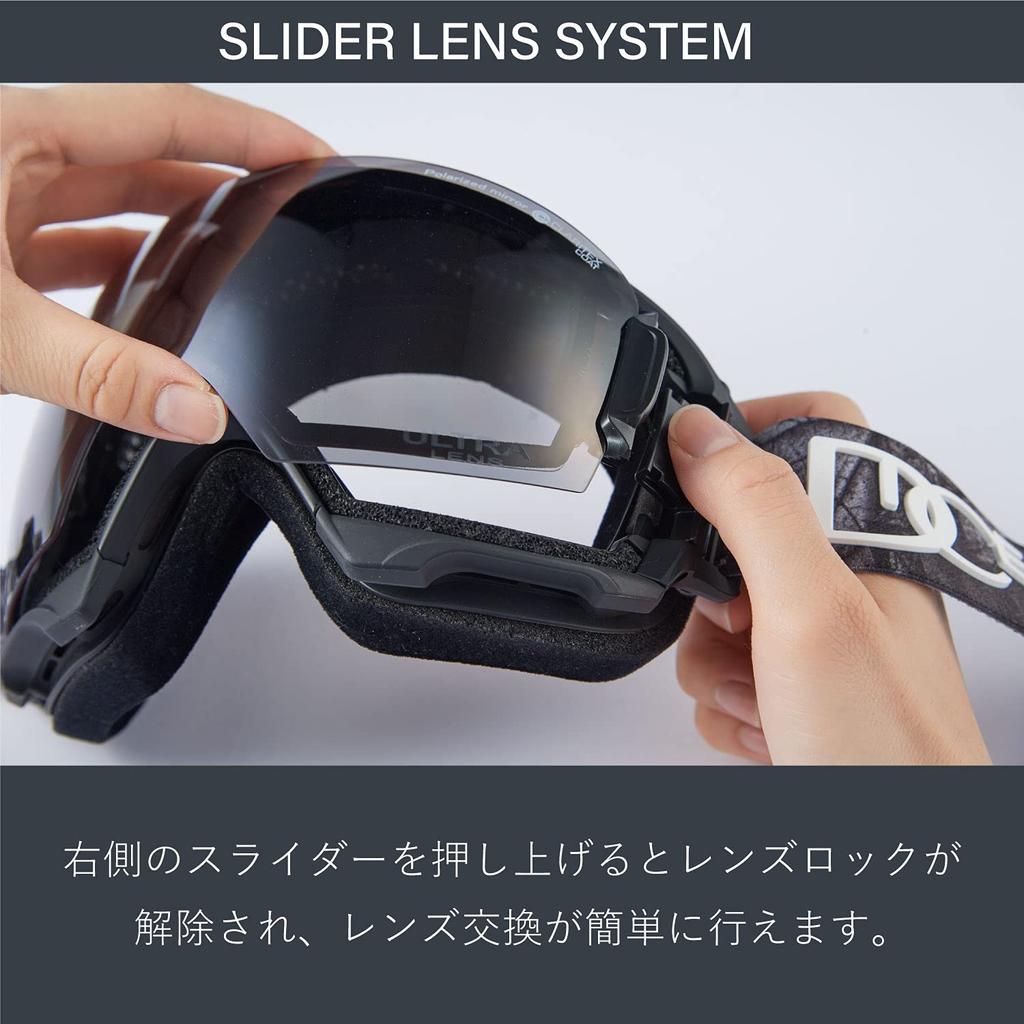 DICE HIGHROLLER HR35191 NAV Photochromic Snow Goggles with MIT Blue Made in for Snowboarding and Skiing Mirror, Japan, Adults,