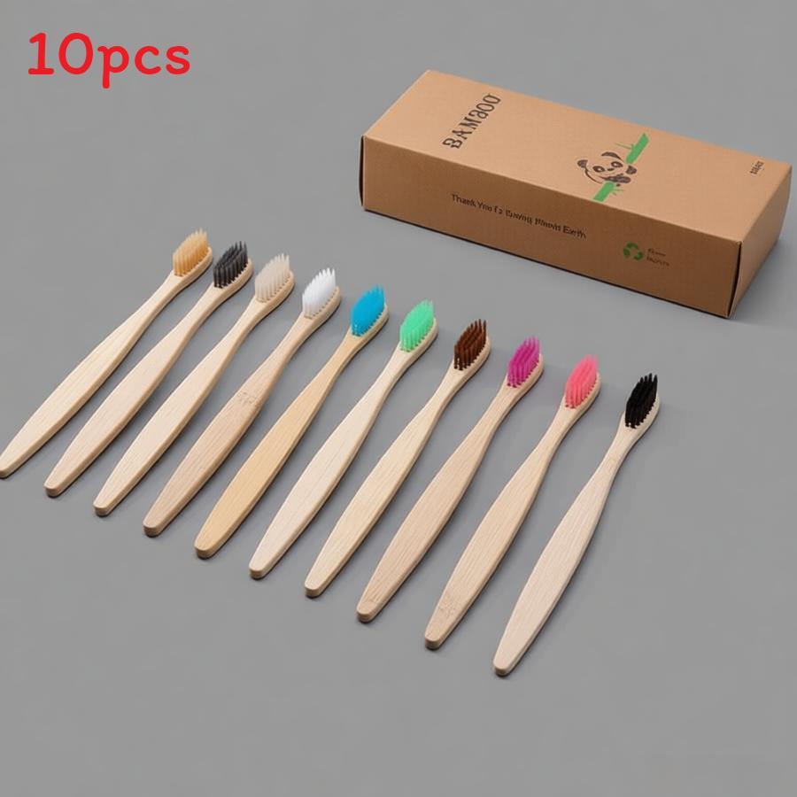 

Ecofriendly Adult Bamboo Toothbrush With Soft Bristle For Hotel Stay And Daily Oral Care