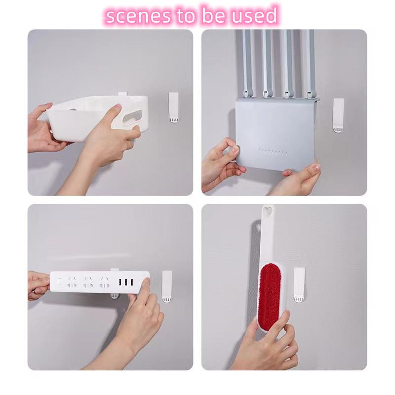24PCS Home Hanging Strip Decoration Frame Tape Poster Clasp Hooks Picture Frame No Drilling Multipurpose Hook Non-marking Tape
