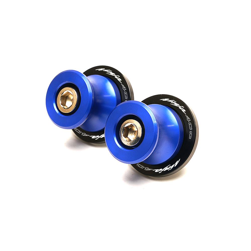 Motocykl hliníkové cívky kyvné vidlice Šrouby zadního stojanu Posuvníky Příslušenství pro Kawasaki NINJA400 NINJA 400 2018- 